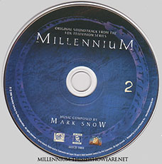 The second disc features a distinctive blue and black design, again featuring the Millennium's Ouroborus. ©2008 Twentieth Century Fox Film Corporation.