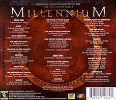 The rear of 2 disc set contains the full tracks listing of both discs. ©2008 Twentieth Century Fox Film Corporation.